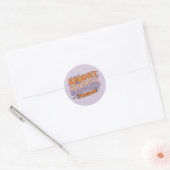 Spooky seizoen ronde sticker (Envelop)