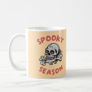 Spooky seizoen Scary Skull Halloween Koffiemok