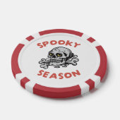 Spooky seizoen Scary Skull Halloween Poker Chips (Enkel)