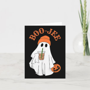 Spooky Seizoen Schattige Boujee Ghost Halloween Ko Kaart