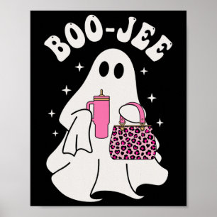 Spooky Seizoen Schattige Ghost Halloween Kostuum B Poster