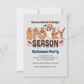 Spooky Seizoen, Schattigee Ghost, Halloween Kaart (Voorkant)