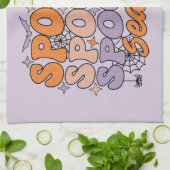 Spooky seizoen theedoek (Gevouwen)