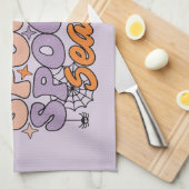 Spooky seizoen theedoek (Quarter Fold)