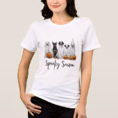 Spooky seizoen Tshirt Hond (Voorkant)