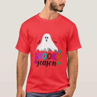 Spooky seizoen voor Halloween familie T-shirt