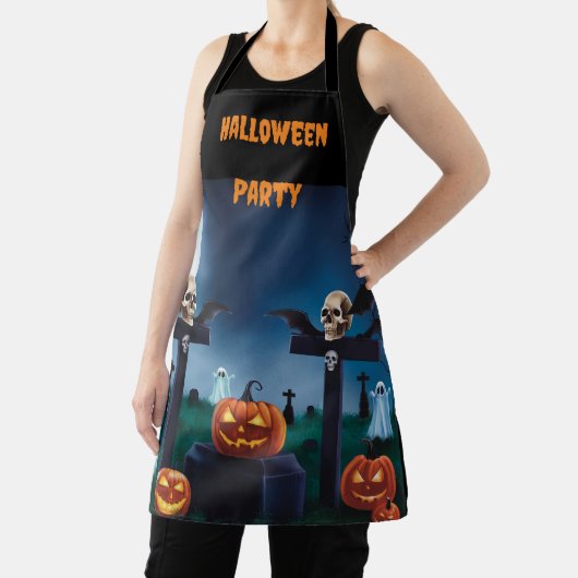 Spooky Shadows: Halloween op het kerkhof Schort (Insitu)