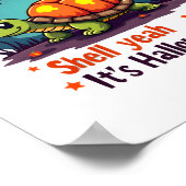 Spooky Shell Surprise Schildpad Poster (Hoek)