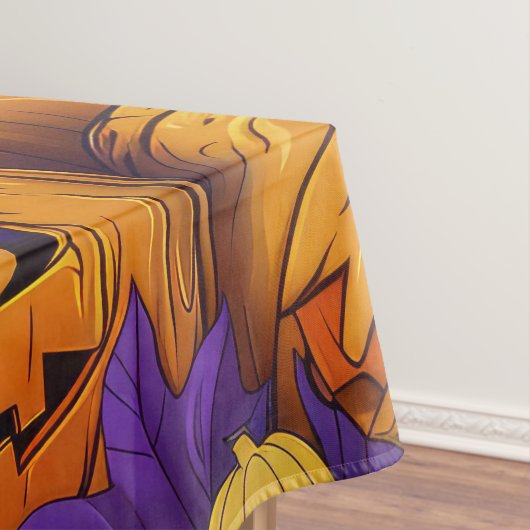 Spooky Shih Tzu Hond Halloween Heks en Pompoen Tafelkleed (Voorbeeld)