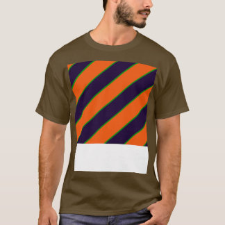 Spooky Sinaasappel en Paarse Patroon T-shirt