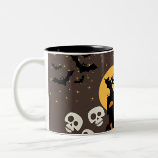 Spooky Sip – Halloween-Hipton Mok! Tweekleurige Koffiemok