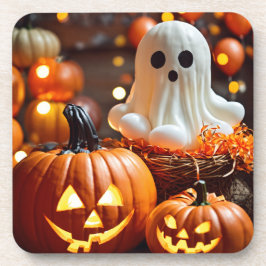 Spooky Sips: Halloween Hard Plastic Onderzetters