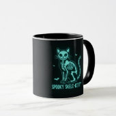 Spooky Skele-Kitty Mug Mok (Voorkant rechts)