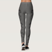 Spooky  skelet rendiertekening leggings (Achterkant)