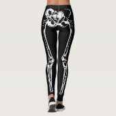 Spooky Skeleton Botten Halloween Leggings (Achterkant)