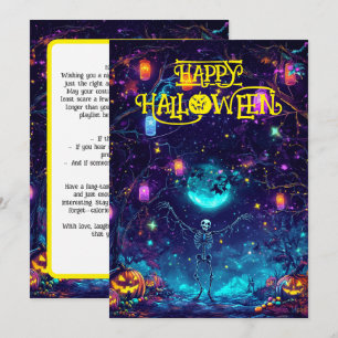 Spooky Skeleton Dance Kaart
