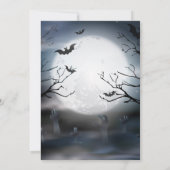 Spooky Skeleton Halloween Party Kaart (Achterkant)