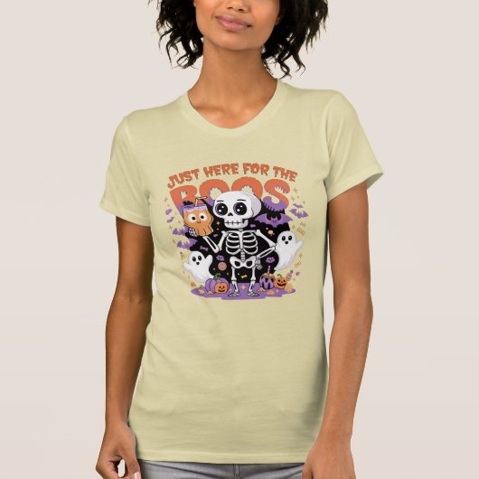 Spooky Skeleton Halloween Party T-shirt (Voorkant)