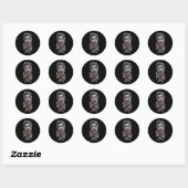 Spooky Skeleton Halloween Sticker | griezelig Scha (Vel)