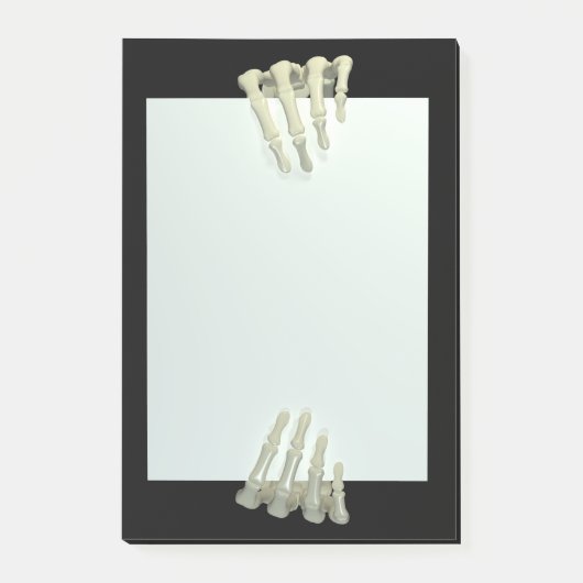 Spooky Skeleton Hands Creepy Post it Notes (Voorkant)