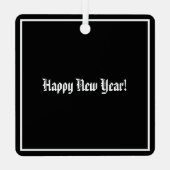 Spooky Skeleton Metalen Ornament (Achterkant)