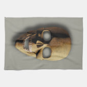 Spooky Skeleton Skull Halloween Kitchen Towel Theedoek (Horizontaal)
