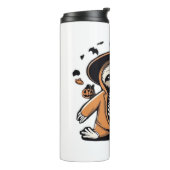 Spooky skeleton sloth trick or treating Classic T- Thermosbeker (Gedraaid links)