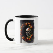 Spooky Skull and Pumpkin Wreath Mok (Links)