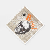Spooky Skull Halloween Servet (Hoek)