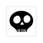 Spooky Skull Rubber Stamp Rubberstempel (Afrduk)