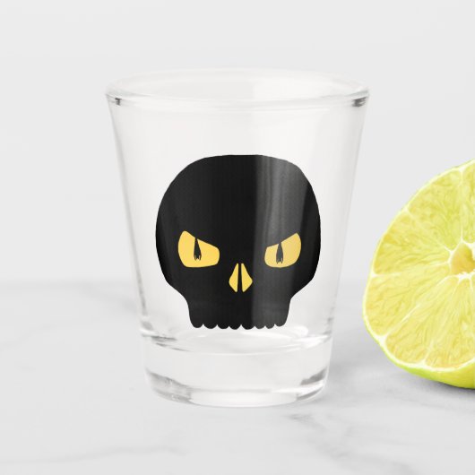 Spooky Skull Shot Glas (Voorkant)