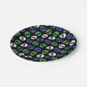 Spooky Skulls Halloween Papieren Bordje (Gekanteld)