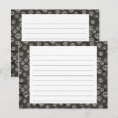 Spooky Skulls Halloween Recipcard Briefkaart (Voorkant / Achterkant)