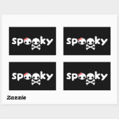 Spooky Skulls Rechthoekige Sticker (Vel)