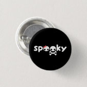 Spooky Skulls Ronde Button 3,2 Cm (Voorkant /achterkant)