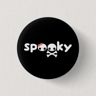 Spooky Skulls Ronde Button 3,2 Cm