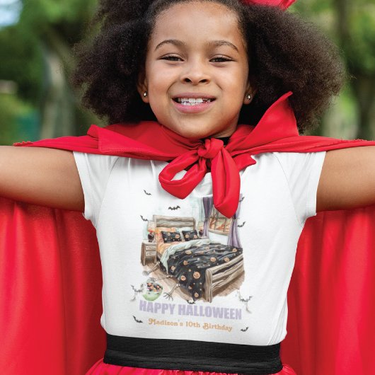 Spooky Sleepover T-shirt met Skeleton Hands