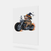 Spooky Sloth Motorcycle Ride Halloween Biker Fun C Acryl Bord (Hoek)