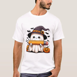 Spooky Smart: Teacher Ghost T-shirt