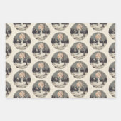 Spooky Sneeuwman Kerstmis Inpakpapier Vel (Voorkant 2)