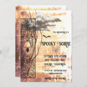 Spooky Soiree Feestdagenkaart (Voorkant / Achterkant)