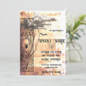 Spooky Soiree Feestdagenkaart (Staand voorkant)