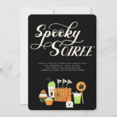 Spooky Soiree Halloween Party Invitation Kaart (Voorkant)