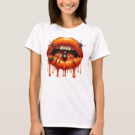 Spooky Spider Drip Lips T-shirt