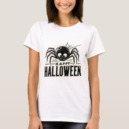 Spooky Spider en Happy Halloween T-shirt