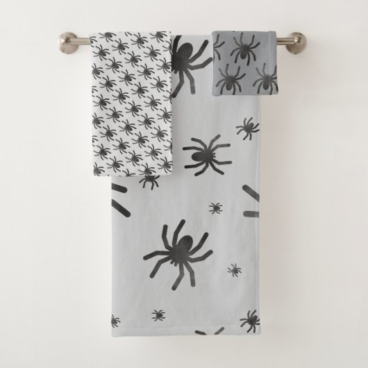 Spooky Spider Halloween Handdoeken (Insitu)