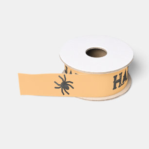 Spooky Spider Happy Halloween Grosgrain Lint