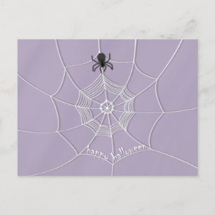 Spooky Spider in Spider Web Briefkaart