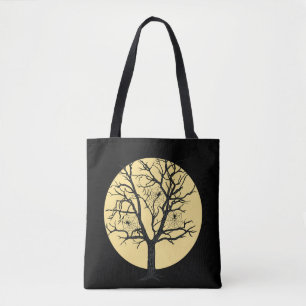 Spooky Spider Tree Halloween Grote Maan Treat Bag Draagtas
