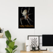 Spooky Spider Web - Halloween Poster (Thuiskantoor)